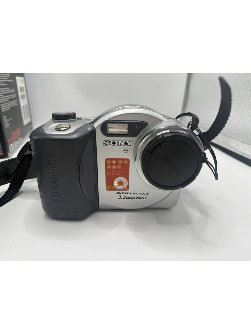 Sony Mavica MVC-CD350 3.2MP Digital Camera Untested No Charger